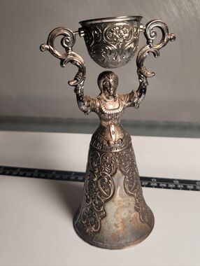 Vintage Leonard Co. German Bridal "Nuremburg" Wedding Cup. Silver Plated. Japan